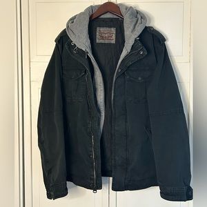Levi’s Men’s Denim Hooded Military Jacket